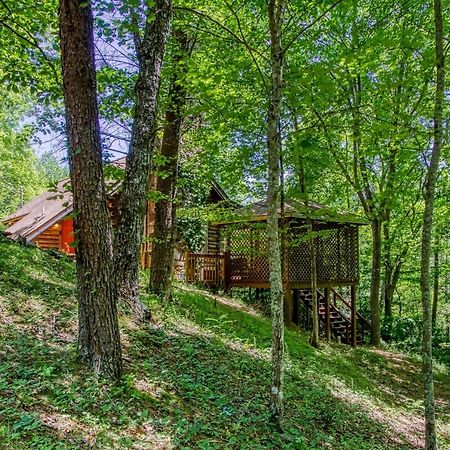 Very Private, Real Log Cabin With Hot Tub! 세비어빌 외부 사진