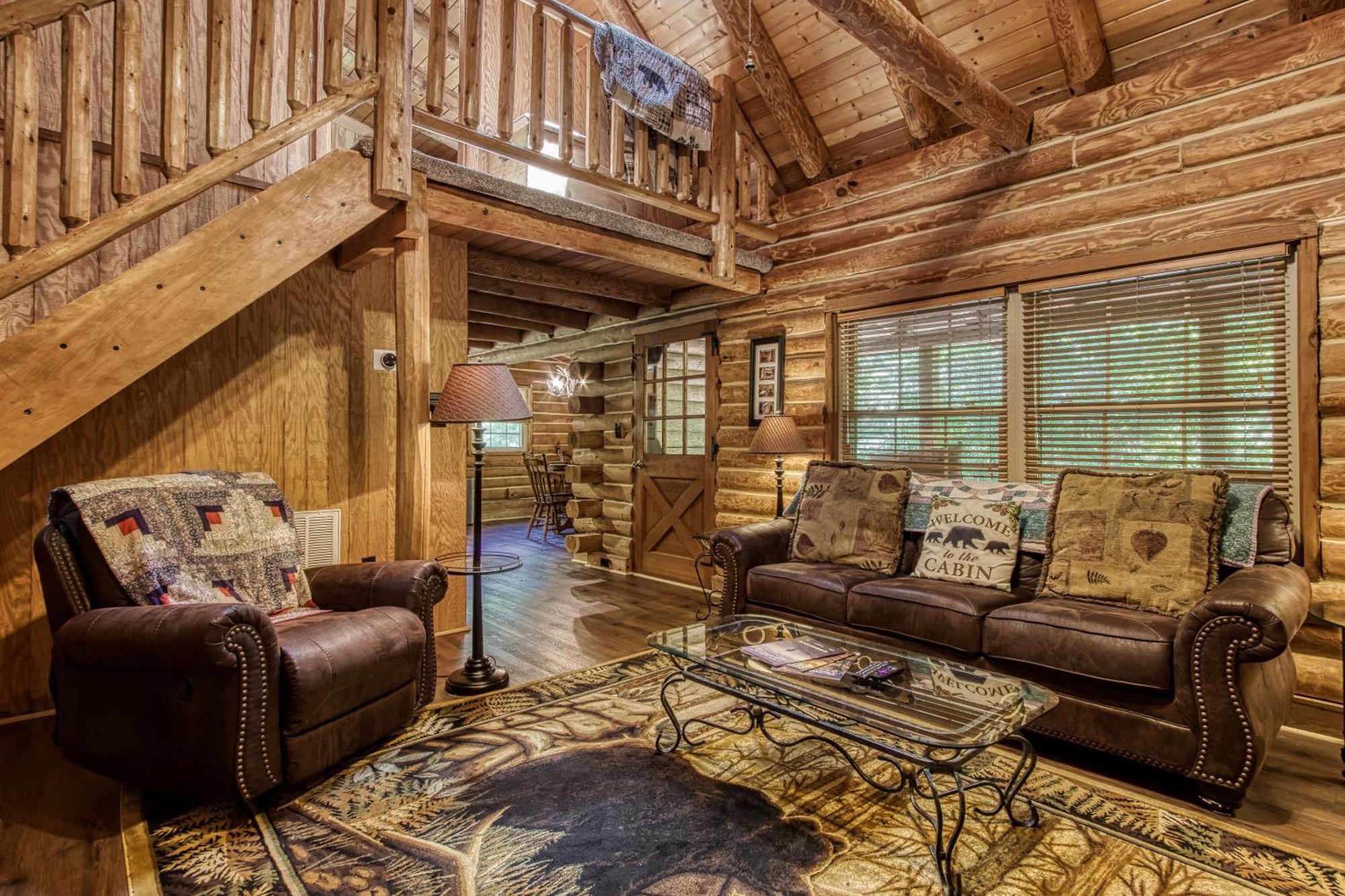 Very Private, Real Log Cabin With Hot Tub! 세비어빌 외부 사진
